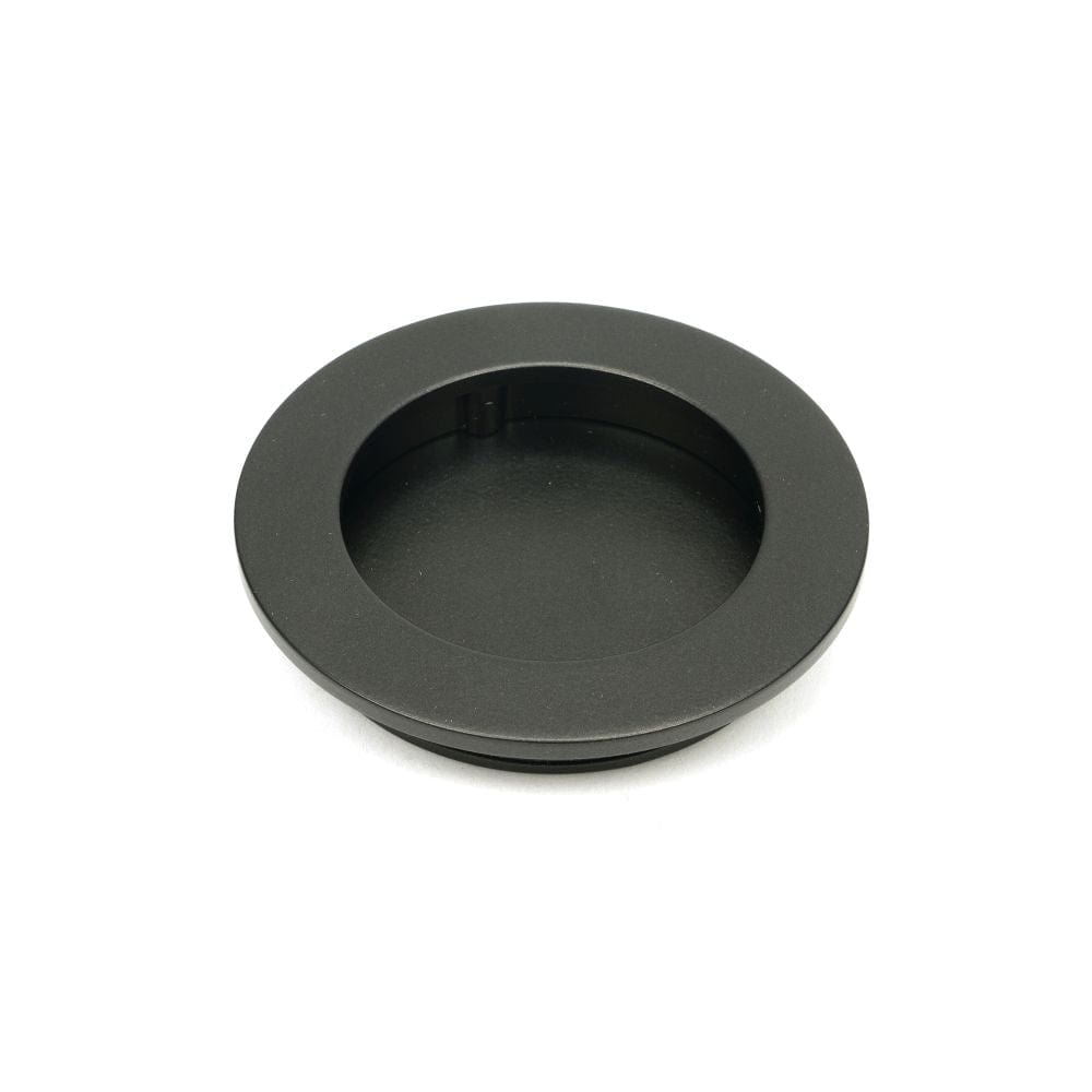 From The Anvil Door Furniture Aged Bronze / Flush Handle / Round From The Anvil - Aged Bronze 75mm Plain Round Pull