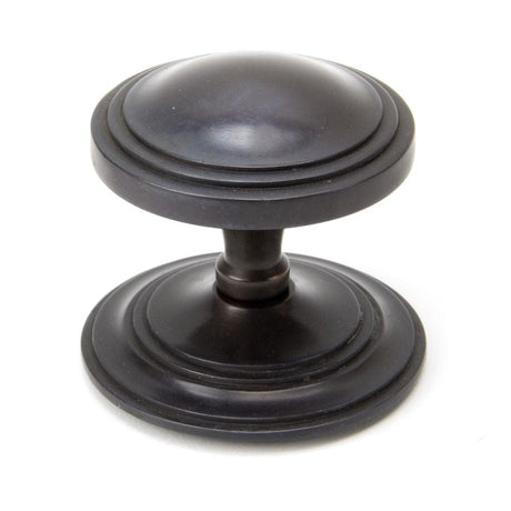 From The Anvil Door Furniture Aged Bronze / Art Deco Centre Door Knob From The Anvil - Aged Bronze Art Deco Centre Door Knob