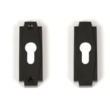 From The Anvil Door Furniture Aged Bronze / Euro Profile Escutcheons From The Anvil - Aged Bronze Art Deco Euro Escutcheon