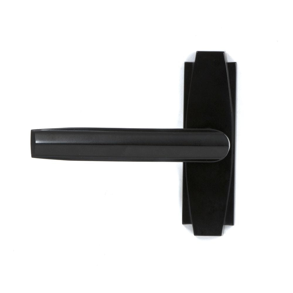 From The Anvil Door Furniture Aged Bronze / Round Rose From The Anvil - Aged Bronze Art Deco Lever on Rose Set