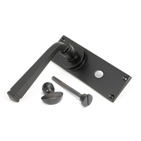 From The Anvil Door Furniture Aged Bronze / Bathroom Lock Handles From The Anvil - Aged Bronze Avon Lever Bathroom Set