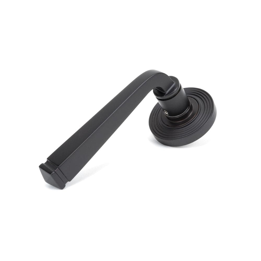 From The Anvil Door Furniture Aged Bronze / Round Rose From The Anvil - Aged Bronze Avon Round Lever on Rose Set (Beehive)