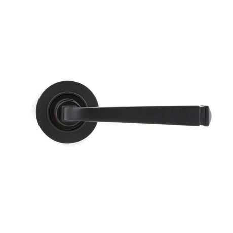 From The Anvil Door Furniture Aged Bronze / Round Rose From The Anvil - Aged Bronze Avon Round Lever on Rose Set (Plain) - Unsprung