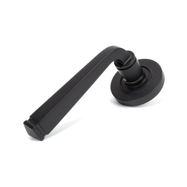 From The Anvil Door Furniture Aged Bronze / Round Rose From The Anvil - Aged Bronze Avon Round Lever on Rose Set (Plain) - Unsprung
