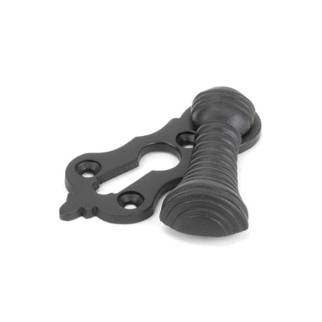 From The Anvil Door Furniture Aged Bronze / Mortice Key Profile Escutcheons From The Anvil - Aged Bronze Beehive Escutcheon