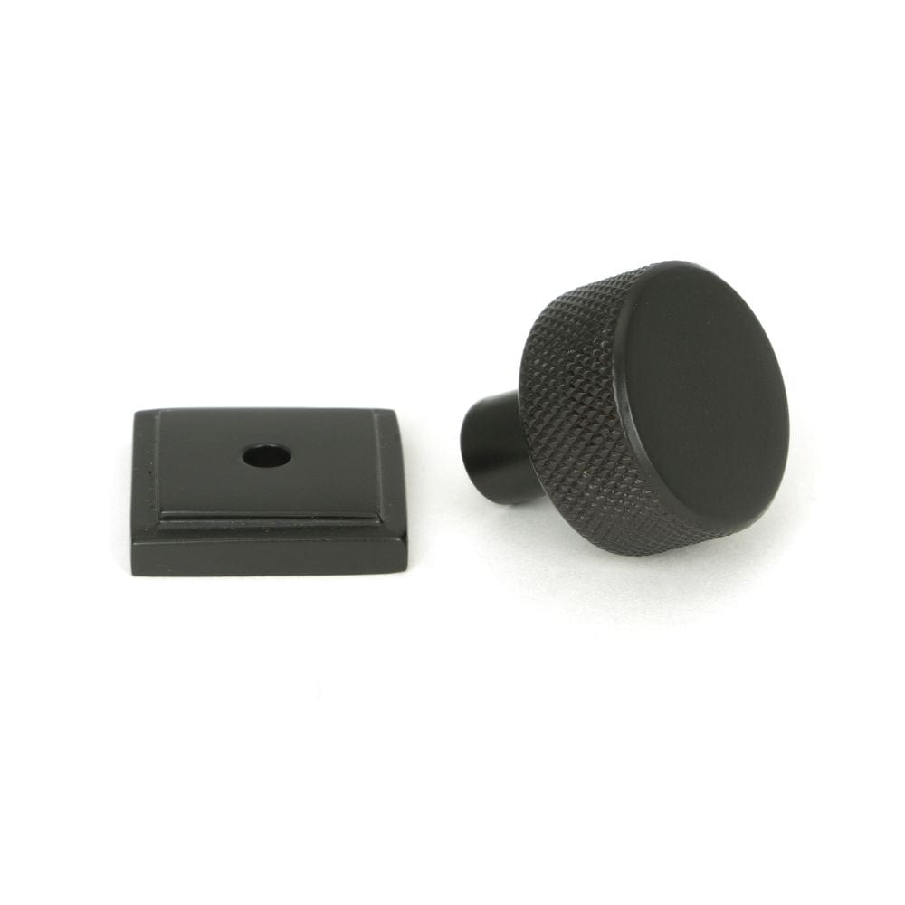 From The Anvil Cabinet Hardware Aged Bronze / Cabinet Knobs / 25mm Dia. From The Anvil - Aged Bronze Brompton Cabinet Knob - 25mm (Square)