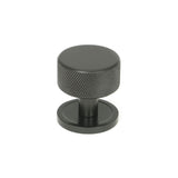 From The Anvil Cabinet Hardware Aged Bronze / Cabinet Knobs / 32mm Dia. From The Anvil - Aged Bronze Brompton Cabinet Knob - 32mm (Plain)