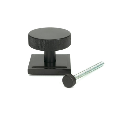 From The Anvil Door Furniture Aged Bronze / Square Centre Door Knob From The Anvil - Aged Bronze Brompton Centre Door Knob (Square)