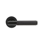 From The Anvil Door Furniture Aged Bronze / Round Rose From The Anvil - Aged Bronze Brompton Lever on Rose Set (Art Deco) - Unsprung