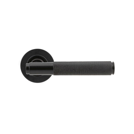 From The Anvil Door Furniture Aged Bronze / Round Rose From The Anvil - Aged Bronze Brompton Lever on Rose Set (Plain)