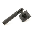 From The Anvil Door Furniture Aged Bronze / Square Rose From The Anvil - Aged Bronze Brompton Lever on Rose Set (Square) - Unsprung