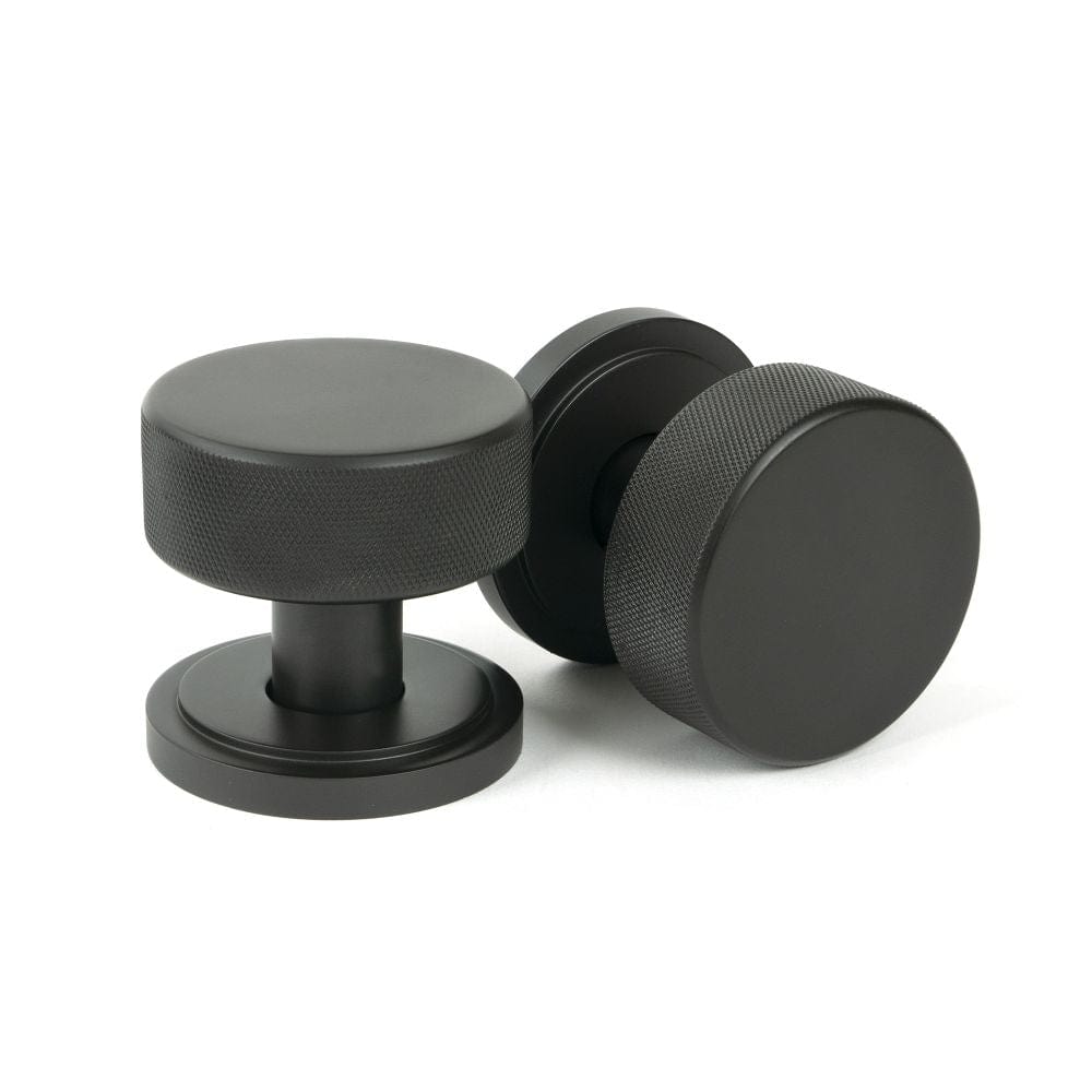 From The Anvil Door Furniture Aged Bronze / Mortice/Rim Knobs From The Anvil - Aged Bronze Brompton Mortice/Rim Knob Set (Art Deco)