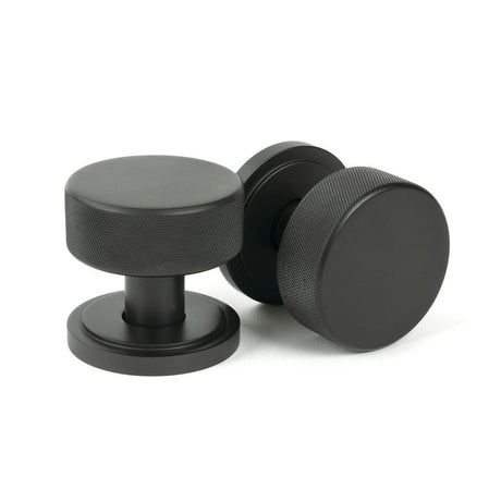 From The Anvil Door Furniture Aged Bronze / Mortice/Rim Knobs From The Anvil - Aged Bronze Brompton Mortice/Rim Knob Set (Art Deco)