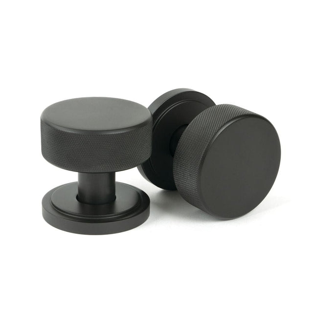 From The Anvil Door Furniture Aged Bronze / Mortice/Rim Knobs From The Anvil - Aged Bronze Brompton Mortice/Rim Knob Set (Art Deco)