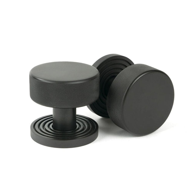 From The Anvil Door Furniture Aged Bronze / Mortice/Rim Knobs From The Anvil - Aged Bronze Brompton Mortice/Rim Knob Set (Beehive)