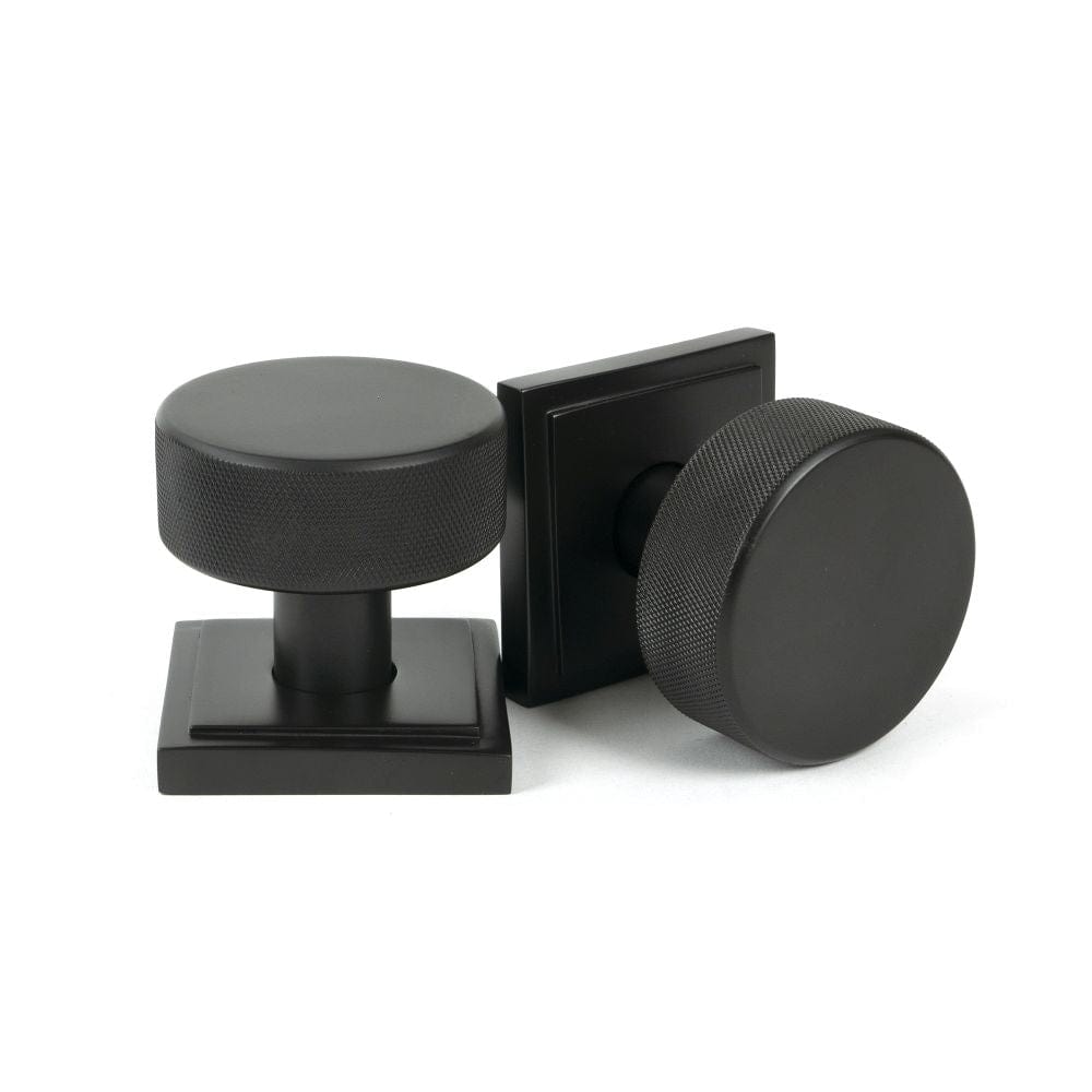 From The Anvil Door Furniture Aged Bronze / Mortice/Rim Knobs From The Anvil - Aged Bronze Brompton Mortice/Rim Knob Set (Square)