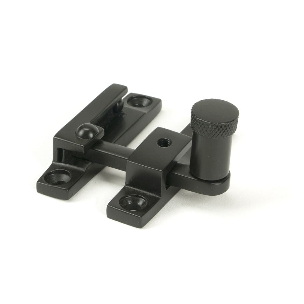 From The Anvil Window Furniture Aged Bronze / Sash Window Quadrant Fasteners / Yes From The Anvil - Aged Bronze Brompton Quadrant Fastener - Narrow