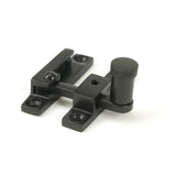 From The Anvil Window Furniture Aged Bronze / Sash Window Quadrant Fasteners / Yes From The Anvil - Aged Bronze Brompton Quadrant Fastener - Narrow