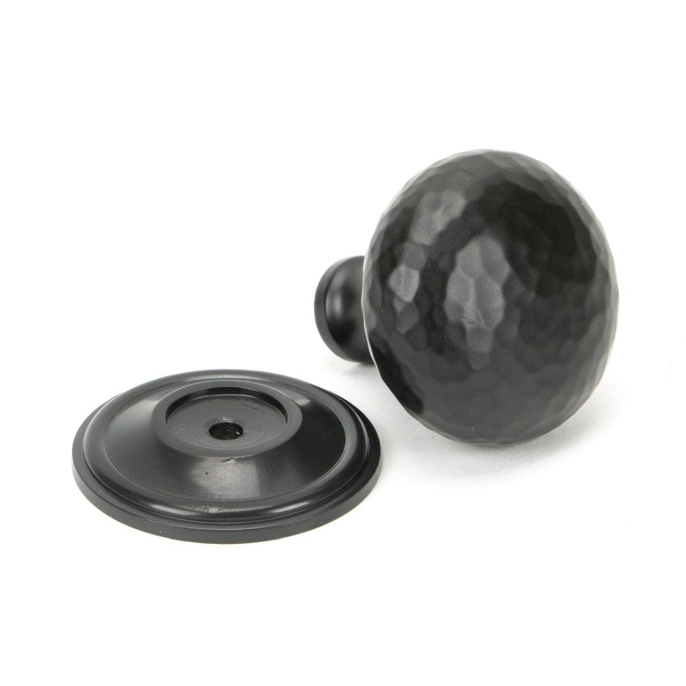 From The Anvil Cabinet Hardware Aged Bronze / Cabinet Knobs / 38mm Dia. From The Anvil - Aged Bronze Hammered Mushroom Cabinet Knob 38mm