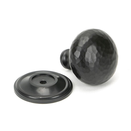 From The Anvil Cabinet Hardware Aged Bronze / Cabinet Knobs / 38mm Dia. From The Anvil - Aged Bronze Hammered Mushroom Cabinet Knob 38mm