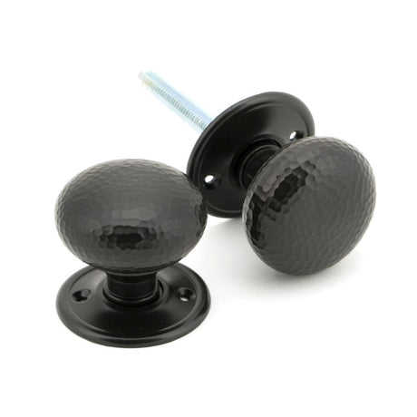 From The Anvil Door Furniture Aged Bronze / Mortice/Rim Knobs From The Anvil - Aged Bronze Hammered Mushroom Mortice/Rim Knob Set