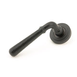 From The Anvil Door Furniture Aged Bronze / Round Rose From The Anvil - Aged Bronze Hammered Newbury Lever on Rose Set (Art Deco)