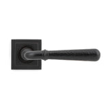 From The Anvil Door Furniture Aged Bronze / Square Rose From The Anvil - Aged Bronze Hammered Newbury Lever on Rose Set (Square)