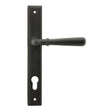 From The Anvil Door Furniture Aged Bronze / Multi Point Lock Set / 92mm c/c From The Anvil - Aged Bronze Hammered Newbury Slimline Espag. Lock Set