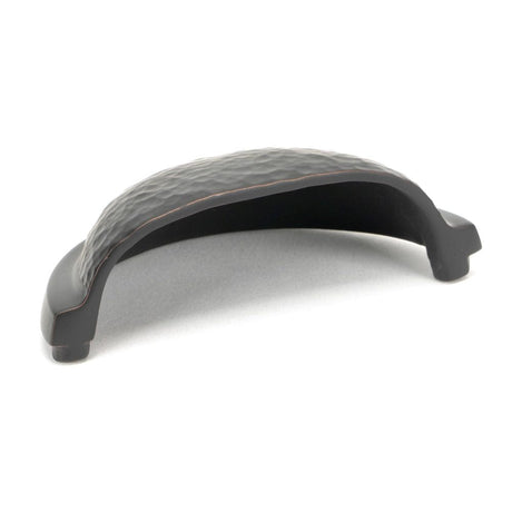 From The Anvil Cabinet Hardware Aged Bronze / Cabinet Cup Pulls From The Anvil - Aged Bronze Hammered Regency Concealed Drawer Pull