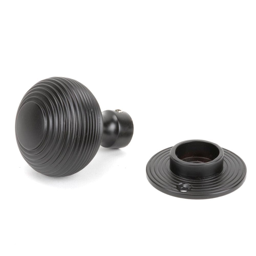 From The Anvil Door Furniture Aged Bronze / Mortice/Rim Knobs From The Anvil - Aged Bronze Heavy Beehive Mortice/Rim Knob Set