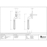 From The Anvil Window Furniture Aged Bronze / Left Hand / Yes From The Anvil - Aged Bronze Hinton Espag - LH