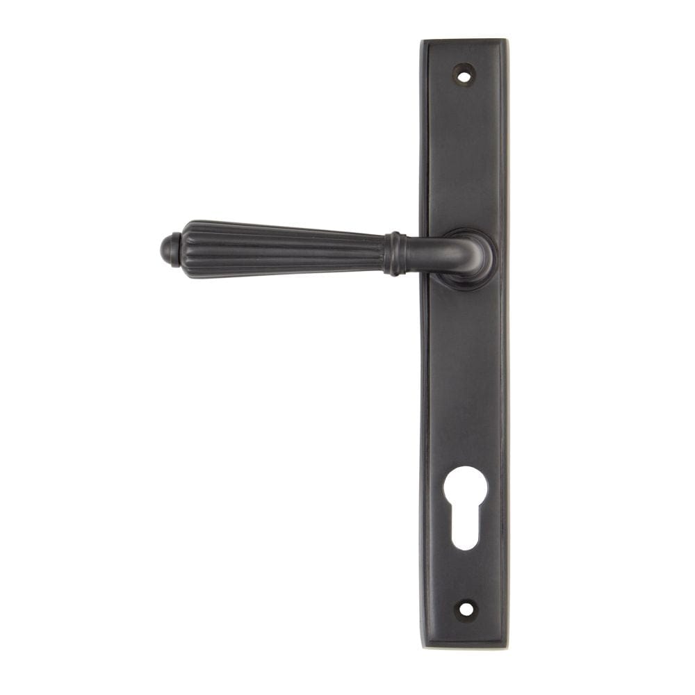 From The Anvil Door Furniture Aged Bronze / Multi Point Lock Set / 92mm c/c From The Anvil - Aged Bronze Hinton Slimline Lever Espag. Lock Set