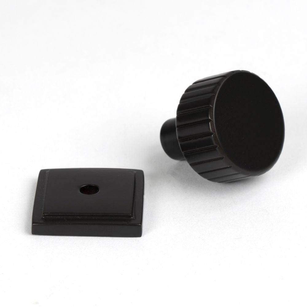 From The Anvil Cabinet Hardware Aged Bronze / Cabinet Knobs / 25mm Dia. From The Anvil - Aged Bronze Judd Cabinet Knob - 25mm (Square)