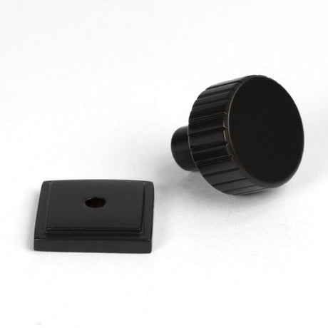 From The Anvil Cabinet Hardware Aged Bronze / Cabinet Knobs / 25mm Dia. From The Anvil - Aged Bronze Judd Cabinet Knob - 25mm (Square)