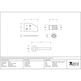 From The Anvil Window Furniture Aged Bronze / Locking Sash Stops From The Anvil - Aged Bronze Key-Flush Sash Stop
