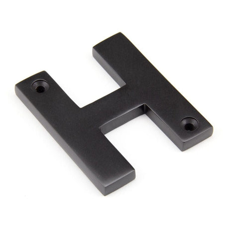 From The Anvil Door Furniture Aged Bronze / Letters / H From The Anvil - Aged Bronze Letter H