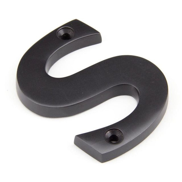 From The Anvil Door Furniture Aged Bronze / Letters / S From The Anvil - Aged Bronze Letter S