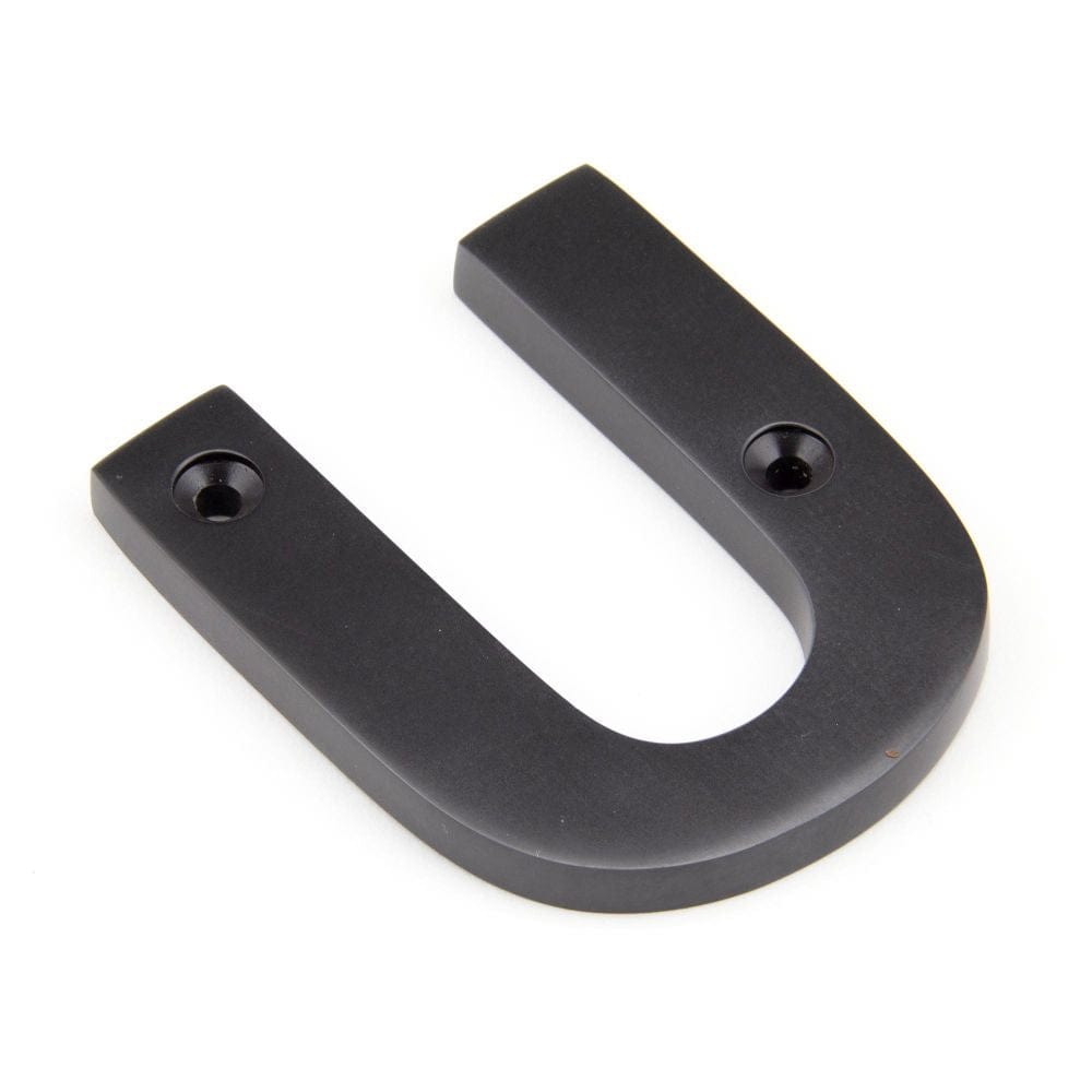 From The Anvil Door Furniture Aged Bronze / Letters / U From The Anvil - Aged Bronze Letter U