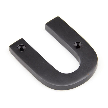 From The Anvil Door Furniture Aged Bronze / Letters / U From The Anvil - Aged Bronze Letter U