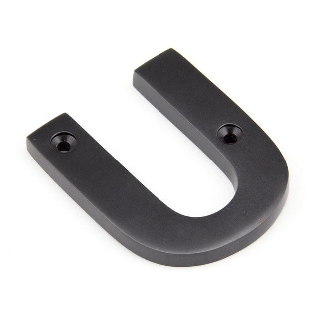 From The Anvil Door Furniture Aged Bronze / Letters / U From The Anvil - Aged Bronze Letter U