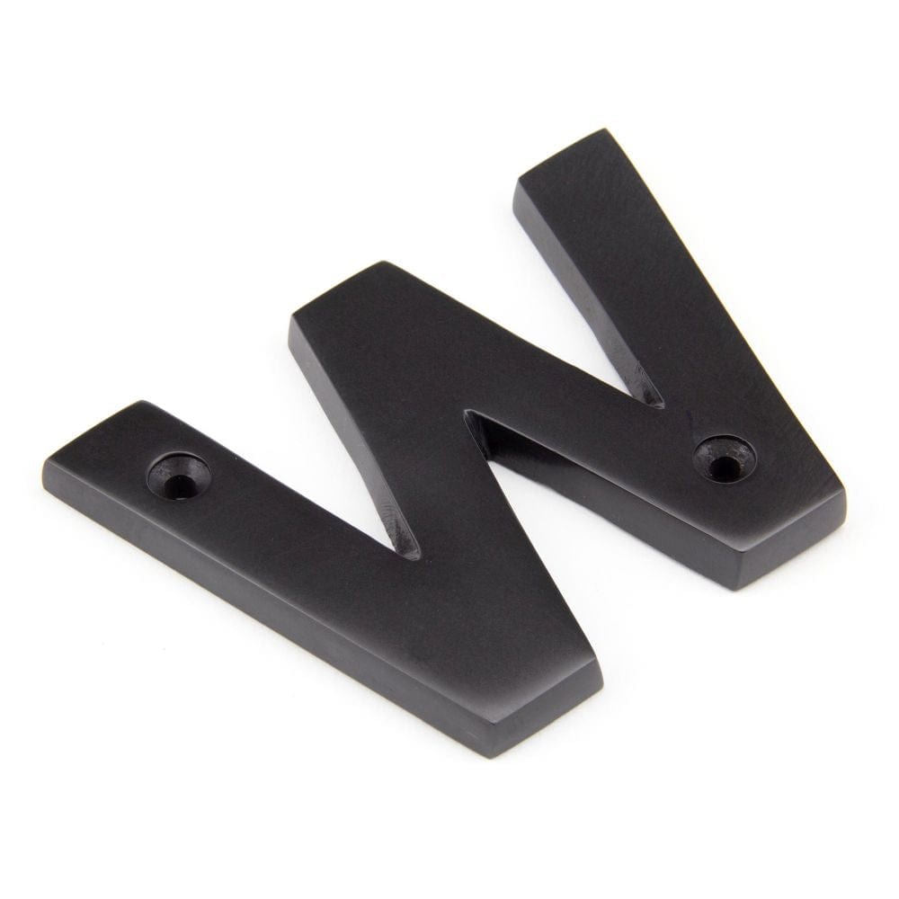From The Anvil Door Furniture Aged Bronze / Letters / W From The Anvil - Aged Bronze Letter W