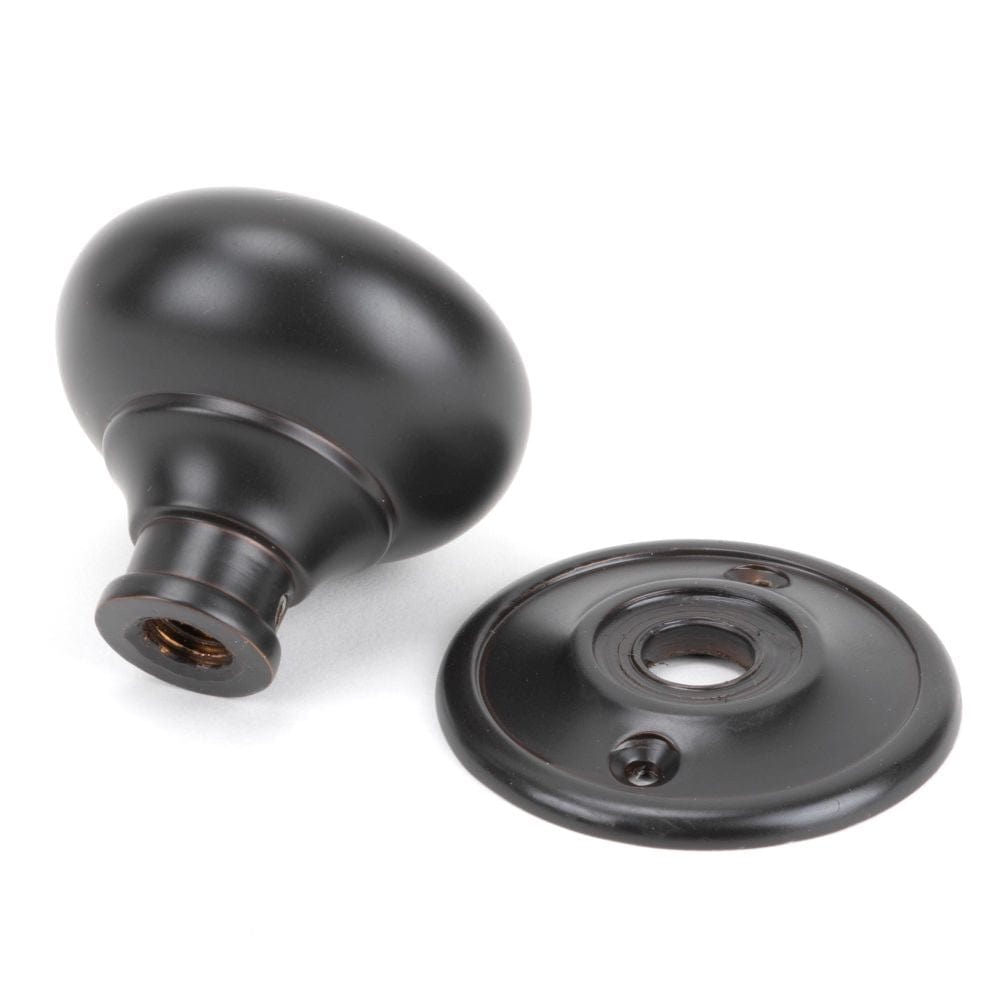 From The Anvil Door Furniture Aged Bronze / Mortice/Rim Knobs From The Anvil - Aged Bronze Mushroom Mortice/Rim Knob Set