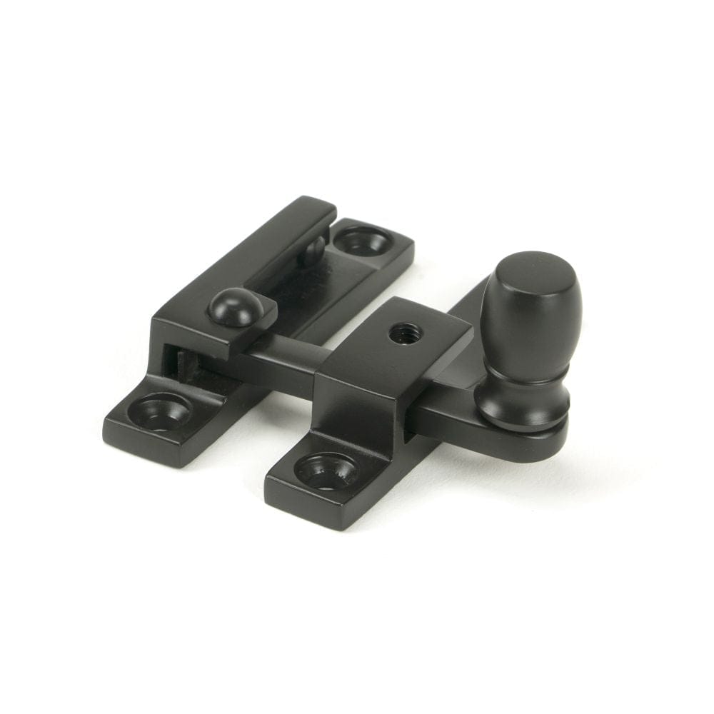 From The Anvil Window Furniture Aged Bronze / Sash Window Quadrant Fasteners / Yes From The Anvil - Aged Bronze Mushroom Quadrant Fastener - Narrow