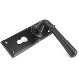 From The Anvil Door Furniture Aged Bronze / Euro Profile Lock Handles From The Anvil - Aged Bronze Newbury Lever Euro Lock Set