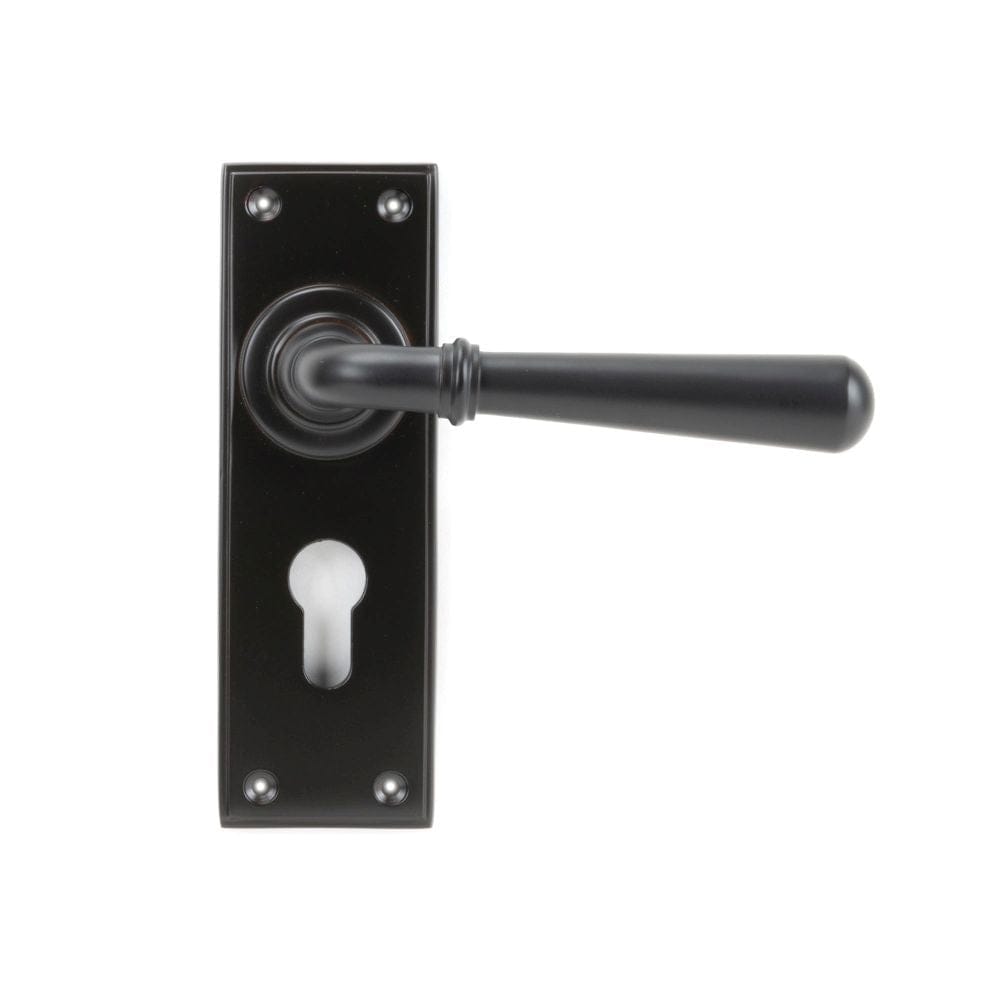 From The Anvil Door Furniture Aged Bronze / Euro Profile Lock Handles From The Anvil - Aged Bronze Newbury Lever Euro Lock Set