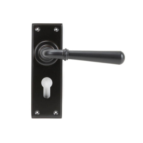 From The Anvil Door Furniture Aged Bronze / Euro Profile Lock Handles From The Anvil - Aged Bronze Newbury Lever Euro Lock Set
