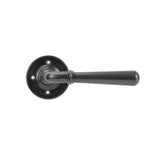 From The Anvil Door Furniture Aged Bronze / Round Rose From The Anvil - Aged Bronze Newbury Lever on Rose Set - Unsprung