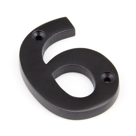 From The Anvil Door Furniture Aged Bronze / Numerals / 6 From The Anvil - Aged Bronze Numeral 6