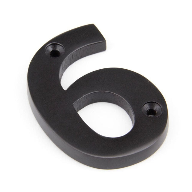 From The Anvil Door Furniture Aged Bronze / Numerals / 6 From The Anvil - Aged Bronze Numeral 6