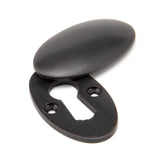 From The Anvil Door Furniture Aged Bronze / Mortice Key Profile Escutcheons From The Anvil - Aged Bronze Oval Escutcheon & Cover